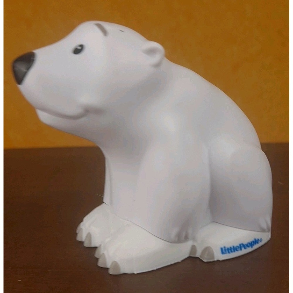 Fisher Price Little People‎ Zoo Animals White Polar Bear 2018